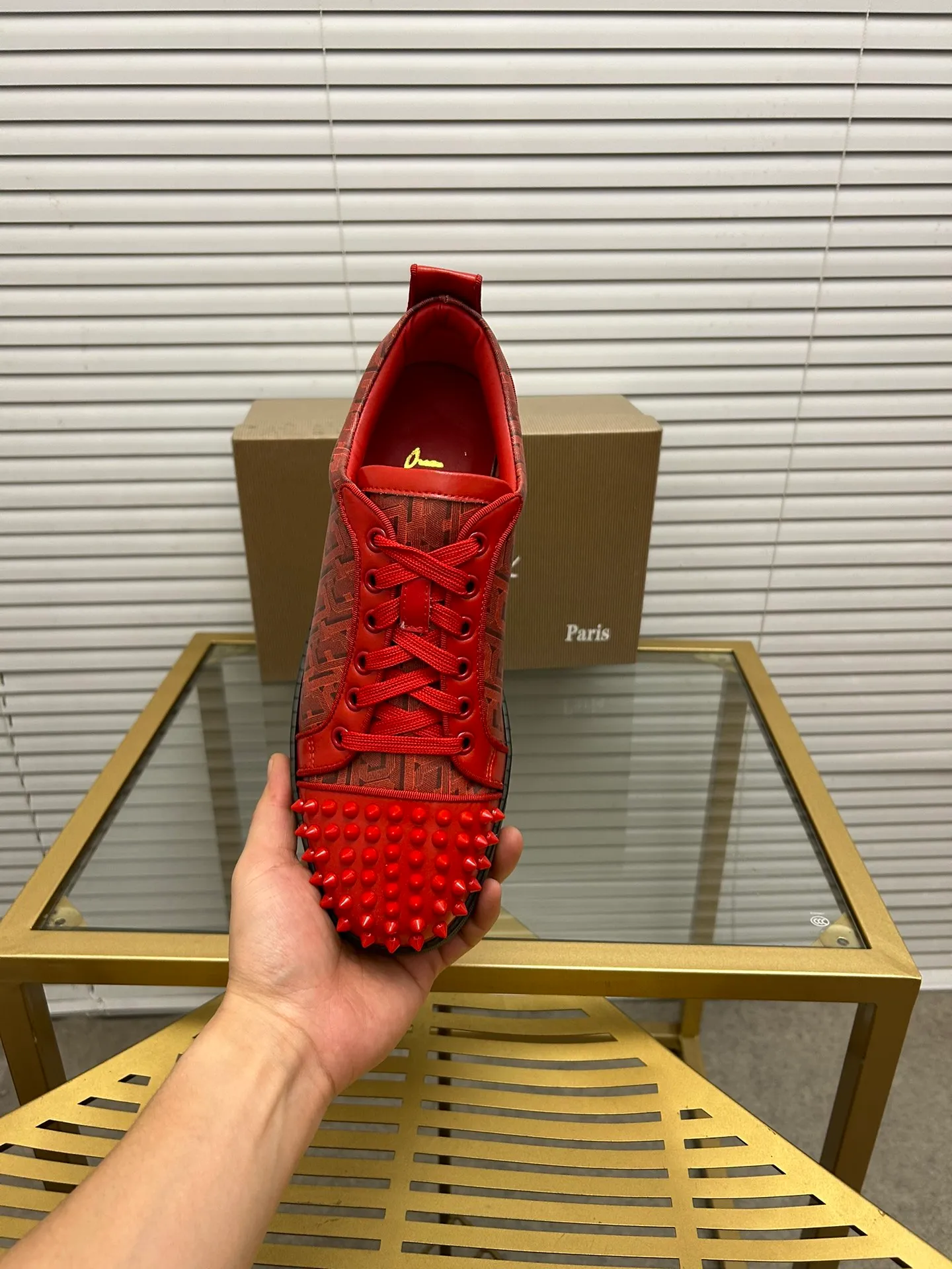 (Customized model) Ex-factory price is 500. christian louboutin (CL red sole shoes) counter series, casual sneakers for couples 📢 📢 📢 Exclusive hot style release 🎈🎈💪 Movable latex feet 👻 Finished outsole line [Proud] 😝Female 35-40# Male 38#-46, global supply😝 [Top version]: Original imported genuine leather upper, top original leather lining, original molded TPU outsole, original 1:1 detail processing, original shoe last,
